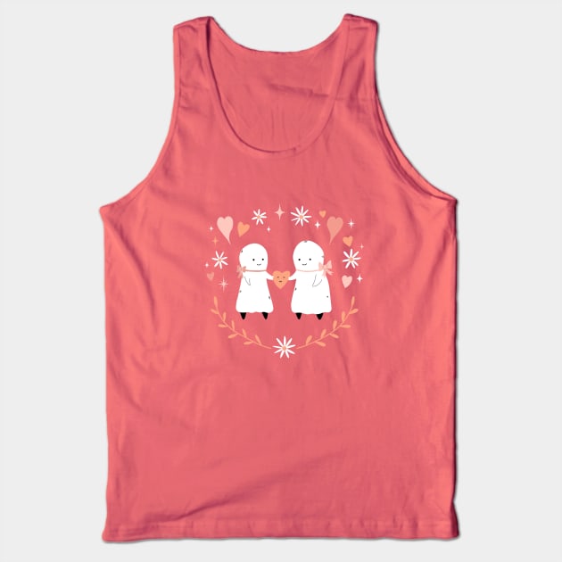 Ghostie Soulmates Tank Top by Little Spooky Studio